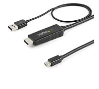 StarTech 2m Active HDMI 1.4 to mDP 1.2 Cable, 4K 30Hz, USB Powered | HDMI to Mini DisplayPort, Male to male video adapter cable, HDCP 1.4, USB powered, 3840 x 2160 30Hz, 7.1ch audio