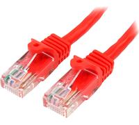 StarTech 2m Cat5e Snagless Ethernet Cable, PoE, Red (45PAT2MRD) | Gold-plated R