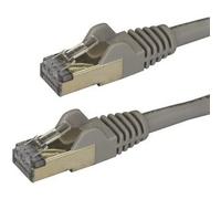 StarTech.com 2m CAT6a Ethernet Cable - 10 Gigabit Shielded Snagless RJ45 100W PoE Patch Cord - 10GbE STP Network Cable w/Strain Relief - Grey Fluke Tested/Wiring is UL Certified/TIA