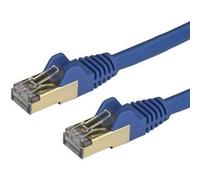 StarTech.com 2m CAT6a Ethernet Cable - 10 Gigabit Shielded Snagless RJ45 100W PoE Patch Cord - 10GbE STP Network Cable w/Strain Relief - Blue Fluke Tested/Wiring is UL Certified/TIA