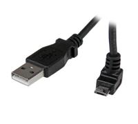 StarTech 2m USB-A to Micro-B Cable - Up-Angle - Black (USBAUB2MU)