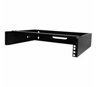 StarTech 2U Wall Mount Network Rack RACK-2U-14-BRACKET - 14 in Deep Low-Profile, 19" Bracket, Black