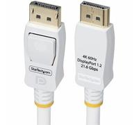 StarTech.com 10ft White Vesa Certified DisplayPort 1.2 Cable with Latches