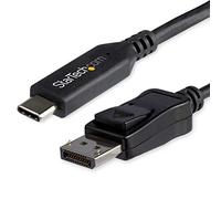 StarTech USB-C to DisplayPort 1.4 Cable CDP2DP141MB, 8K 60Hz HDR, USB-C/Thunderbolt 3, 3.3ft/1m
