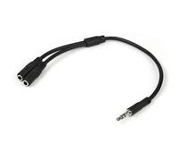 StarTech.com Slim Stereo Splitter Cable - 3.5mm Male to 2x 3.5mm Female