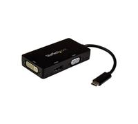StarTech.com USB-C Multiport Video Adapter - 3-in-1 - 4K 30Hz - Black