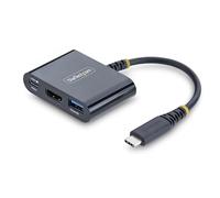 StarTech 3-in-1 USB C to HDMI Multiport Adapter with 140W PD Charging, 4K 60Hz HDMI, USB 5Gbps Hub, Power Delivery 3.2, Mini Dock for MacBook/Dell/Thinkpad/HP/iPad