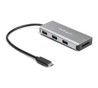 StarTech.com 3 Port 10Gbps USB C Hub with SD Card Reader - 3x USB-A & 1x SD Slot - Portable USB 3.1/3.2 Gen 2 Type C Adapter Hub - Laptop Hub - USB Bus Powered - Thunderbolt 3 Compatible~3 Port 10Gbps USB C Hub with SD Card Reader - 3x USB-A & 1x SD Slot