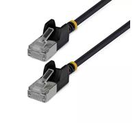 StarTech 30cm Black Ultra Slim Cat6A Ethernet Cable, Snagless, FTP, Pure Bare...