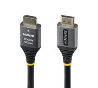StarTech.com 1ft (30cm) Certified Ultra High Speed HDMI Cable, 8K 60Hz/4K 120Hz, HDMI 2.1 Cable with HDR10+ / eARC, 48Gbps, 8K HDMI Cord for Monitor/TV/Display, Flexible TPE Jacket