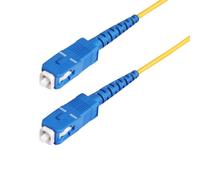 StarTech 30m/98.4ft OS2 Fibre Cable, SC to SC, 9/125 Simplex, LSZH | Simplex, Optic, 125, Jumper Cord, SC/SC-UPC polish for low return loss, Bend-insensitive Aramid core, Individually tested