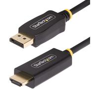 StarTech 3F-DP-HDMI-4K60-HDR 3.3ft (1m) DisplayPort to HDMI Adapter Cable,