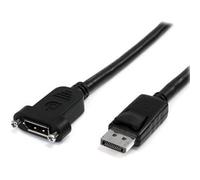 Startech 3Ft 1M Panel Mount Displayport Cable 4K X 2K Video Displayport 1.2 Exte