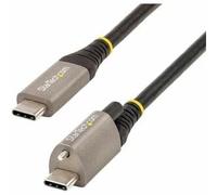 StarTech.com 3ft (1m) Top Screw Locking USB C Cable 10Gbps - USB 3.1/3.2 Gen 2 Type-C Cable - 100W (5A) Power Delivery Charging, DP Alt Mode - Single Screw Lock, USB-C Cord Charge/Sync