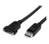 StarTech 3FT 20 Pin DisplayPort Male to DisplayPort Female Cable - Black