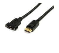 StarTech 3FT 20 Pin DisplayPort Male to DisplayPort Female Cable - Black