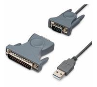 Startech 3Ft 91Cm 1-Port Usb To Serial Cable Db9/Db25 Rs232 To Usb Converter Pro