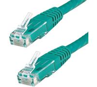 StarTech 3ft Cat6 Snagless Ethernet Cable, 100W PoE, Green (C6PATCH3GN) | 250MHz bandwidth, Gold-plated RJ45, Patch Cable, Ethernet Cord, UTP Moulded Network, Strain Relief, 10Gbps speeds