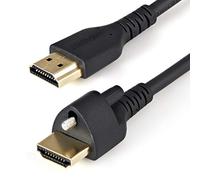 StarTech.com 3ft (1m) HDMI Cable with Locking Screw - 4K 60Hz HDR - High Speed HDMI 2.0 Monitor Cable with Locking Screw Connector for Secure Connection - HDMI Cable with Ethernet - M/M