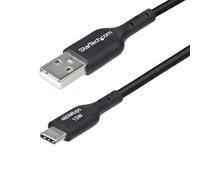 StarTech USB-A to USB-C Charging Cable 3m (9.8ft) Charge & Sync, 3A, USB 2.0, TPE Jacket, Black