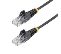 StarTech 3m Cat6 Slim Ethernet Cable, 100W PoE++, Black N6PAT300CMBKS