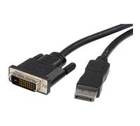 StarTech 3m Passive DisplayPort to DVI-D Cable, 1920x1200 (DP2DVIMM10) | DP 1.2 HBR2, Single-link, HDCP, Passive, 1080p 60Hz, EDID pass-through, Non-latching DP, 1080p video, DVI-D monitor cable