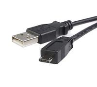 StarTech 3m USB-A to Micro-B Cable - USB 2.0 - Black (UUSBHAUB3M) | Male to Male, Up to 480Mbps, Aluminium-mylar foil with braided shielding, Durable PVC