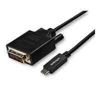 StarTech.com USB-C to DVI Cable CDP2DVI3MBNL 3 m (10 ft) 1080p 1920x1200 Black (Thunderbolt 3)