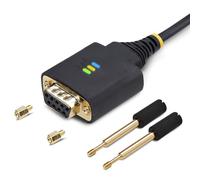 StarTech USB-to-RS232 Null Modem Cable 10ft (3m) USB-A to DB9 Screws/Nuts FTDI COM Retention