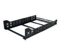 StarTech.com Server Rack Rails 3U Fixed 19" Adjustable Depth - Black Steel 97.3 kg CE UL