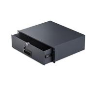 StarTech 3U Steel Lockable 19-inch Rackmount Drawer for AV, Network, Server | 22lb (10kg) Capacity, Rear Cable Pass-through Holes, Keys Included, Lockable Drawer for AV, Network Racks or Cabinets