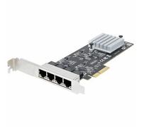 StarTech.com 4-Port 2.5Gbps NBASE-T PCIe Network Card, Intel I225-V, Quad-Port Computer Network Card, Multi-Gigabit NIC, PCI Express Server LAN Card, Desktop Ethernet Interface