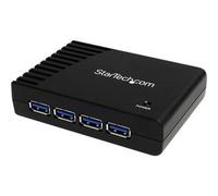 Startech 4 Port Black Superspeed Usb 3.0 Hub Add Four External Superspeed Usb 3.