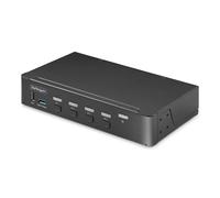StarTech.com 4-Port DisplayPort KVM Switch Single 4K 60Hz Monitor 6x USB Ports Push-Button & Hotkey Switching DisplayPort 1.2 OS Independent TAA Compliant