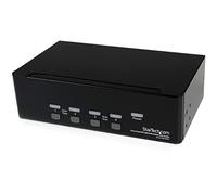 StarTech.com 4 Port Dual DVI USB KVM Switch with Audio & USB 2.0 Hub