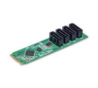 StarTech 4-Port M.2 to SATA Adapter Card, PCIe 3.0, ASM1064, Windows/macOS/Linux