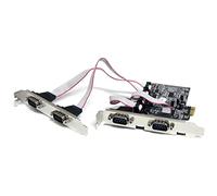 StarTech 4-Port Native PCI Express RS232 Serial Adapter Card (PEX4S553)