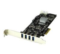 Startech 4 Port Pci Express Pcie Superspeed Usb 3.0 Card Adapter W/ 2 Dedicated