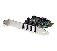 StarTech 4-Port PCI Express USB 3.0 Controller Card, 5Gbps (PEXUSB3S4V) | USB 3.0 Expansion Card with SATA Power, With UASP