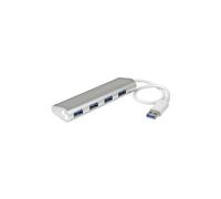 StarTech.com 4-Port Portable USB 3.0 Hub with Built-in Cable~4-Port Portable USB 3.0 Hub with Built-in Cable - 5Gbps