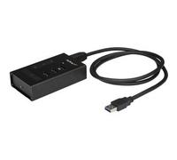 StarTech.com 4 Port USB 3.0 Hub - USB Type-A to 1x USB-C & 3x USB-A - Commercial Metal USB Hub - SuperSpeed 5Gbps USB 3.1/3.2 Gen 1 - Self Powered - BC 1.2 Fast Charge - Mountable/Rugged~4 Port USB 3.0 Hub - USB Type-A to 1x USB-C & 3x USB-A - Commercial