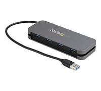 StarTech.com 4 Port USB 3.0 Hub - USB-A to 4x USB-A - SuperSpeed 5Gbps Portable USB 3.1 Gen 1 Type-A Hub - USB Bus Powered - Laptop/Desktop USB Hub with Long Cable 28cm & Cable Management~4 Port USB 3.0 Hub - USB-A to 4x USB-A - SuperSpeed 5Gbps Portable