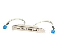 StarTech.com 4 Port USB A Female Slot Plate Adapter