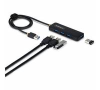 StarTech.com 4-Port USB-A Hub, 5Gbps, Bus Powered, 4x USB-A Mini Hub, Extra Long 2ft/61cm Host Cable, PCR Plastic