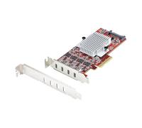 StarTech 4-Port USB-C 10Gbps PCIe Card (P10Q4C-USB-CARD-LP) | 4x Independent USB 3.2 Controllers, PCI Express 3.0, Low Profile