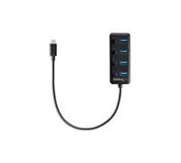 StarTech 4-Port USB C Hub 4x USB-A Ports With Individual On/Off Switches
