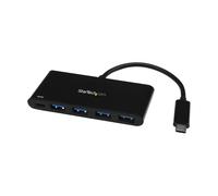 StarTech.com 4 Port USB C Hub with 4 USB Type-A Ports (USB 3.0 SuperSpeed 5Gbps) - 60W Power Delivery Passthrough Charging - USB 3.1 Gen 1/USB 3.2 Gen 1 Laptop Hub Adapter - MacBook, Dell~4 Port USB C Hub with 4 USB Type-A Ports (USB 3.0 SuperSpeed 5Gbps)