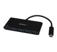 StarTech 4 Port USB C Hub with 4 USB Type-A Ports (USB 3.0 SuperSpeed 5Gbps) ...