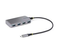 StarTech.com 4-Port USB-C Hub - 5Gbps - Bus Powered - USB C to 4x USB-A Hub w/ Optional Auxiliary Power Input - Portable Desktop/Laptop USB Hub - 1ft (30cm) Cable - USB Expansion Hub
