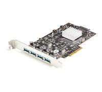 StarTech.com 4-Port USB PCIe Card - 10Gbps USB 3.1/3.2 Gen 2 Type-A PCI Express Expansion Card with 2 Controllers - 4x USB-A - USB PCIe Add-On Adapter Card - Windows/Mac/Linux